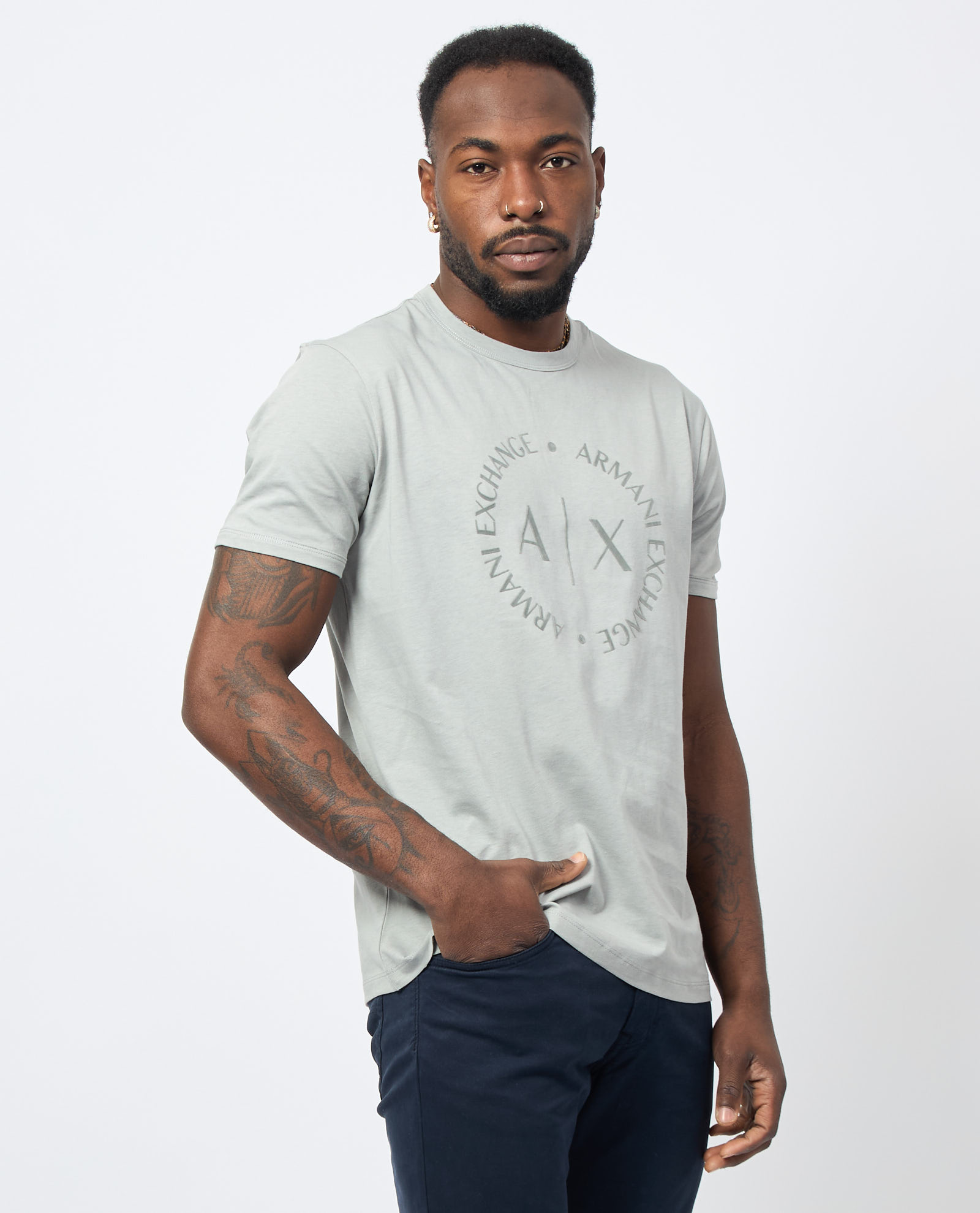 Armani Exchange cotton T-shirt with logo - ARMANI EXCHANGE